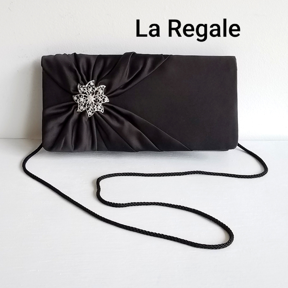 La Regale Brooch Formal Crossbody Handbag
